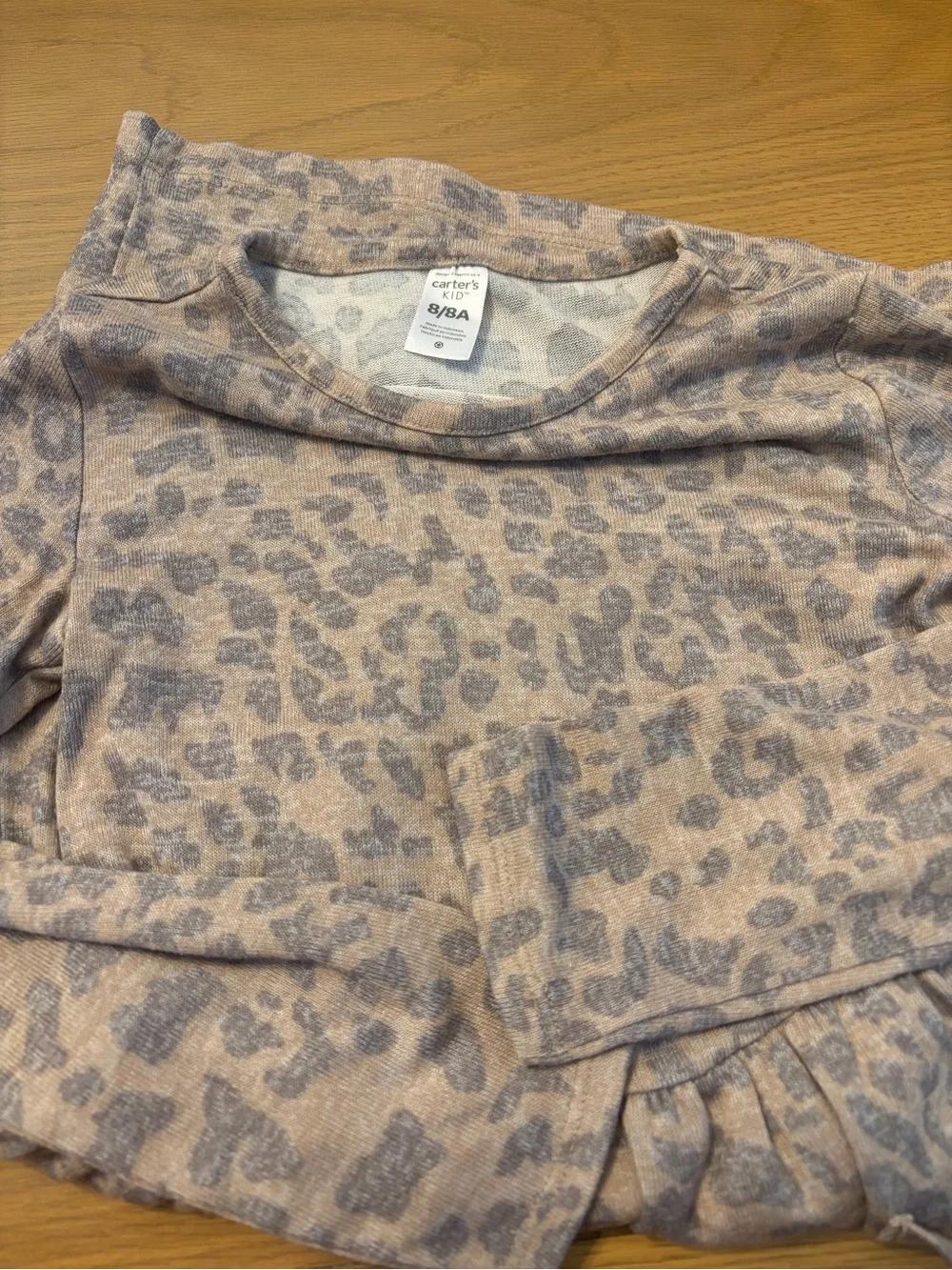 3 for $12 Carters Girls Long-Sleeve Leopard Print